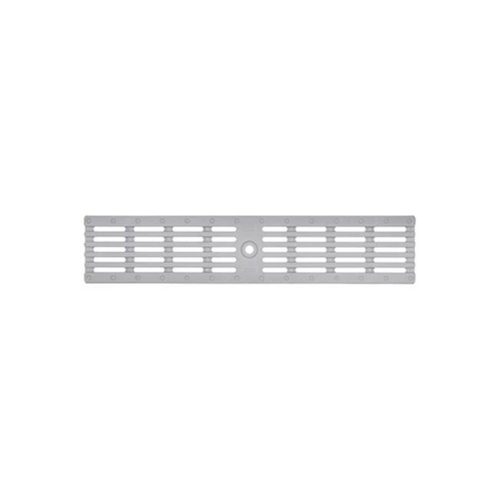 (K)4'' x 20'' Polypropylene 4'' Silver Heel Proof Class A Grate - P.