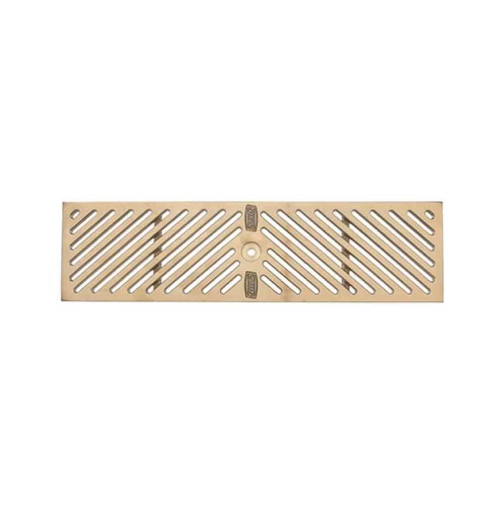 6'' x 20'' Bronze Diagonal Class A Decorative Grate - P.N 675060013