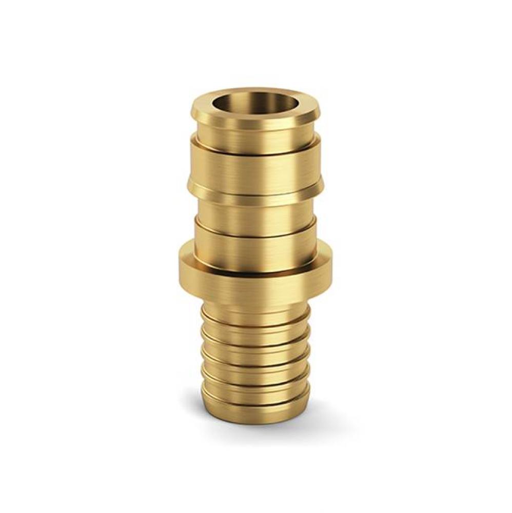 F1960 Expansion XL Brass PB Coupling - 1/2'' EX PEX x 1/2'' Polybutylene w/ Ri