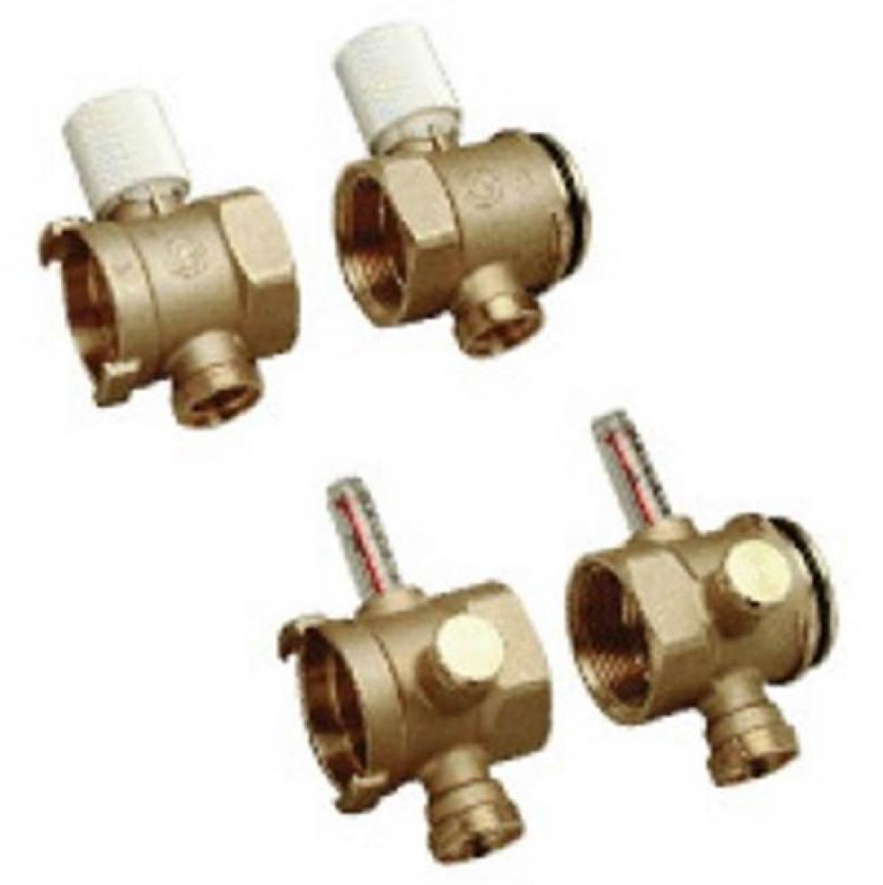 1-1/4''  QickZone Modular Manifold Kit; (2) Supply End Modules and (2) Return End Module