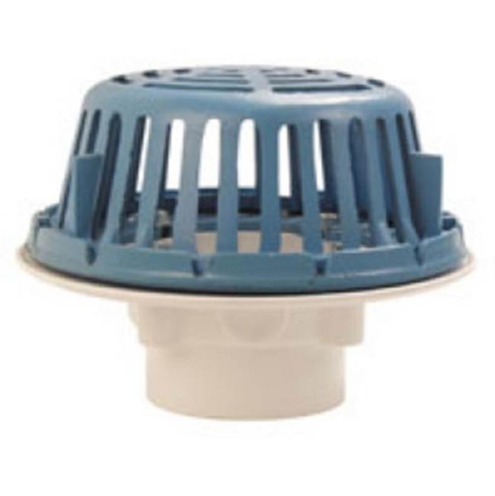 RD2120 4'' PVC Roof Drain w/ Aluminum Dome w/ UDC