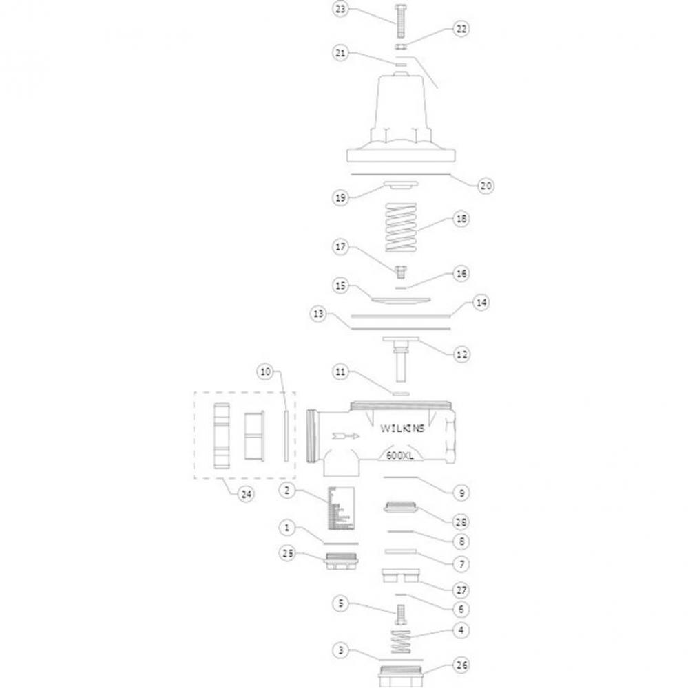 PRV Repair Kit, Lead-Free - 610XL