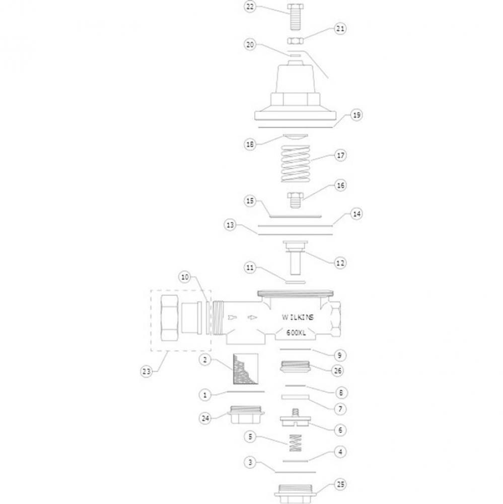PRV Repair Kit, Lead-Free - 600HR