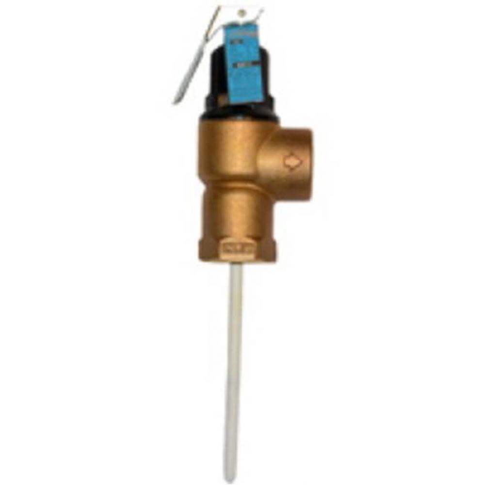 T&P Relief Valve, FNPT x FNPT, 5'' Probe, Set at 100