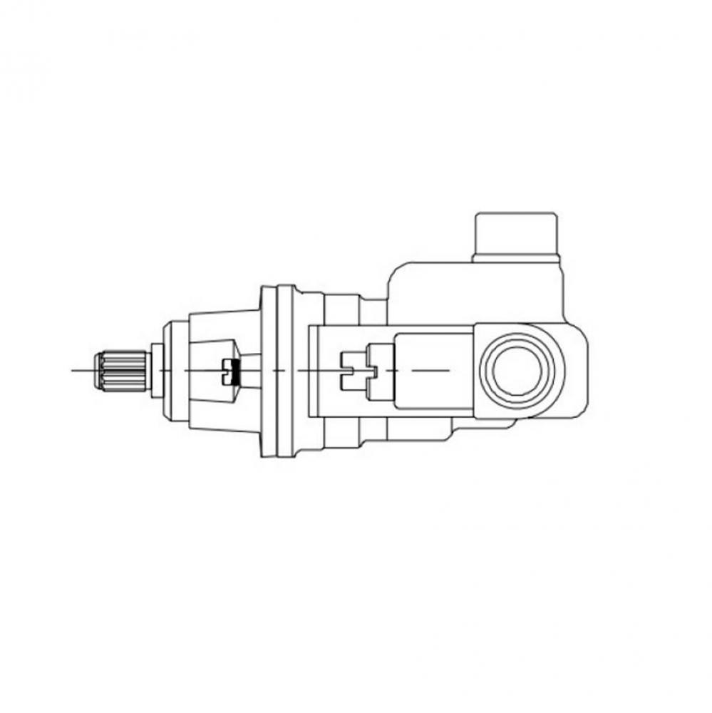Z7100-SS-RC Shower Valve w/   Reverse Connections & SS