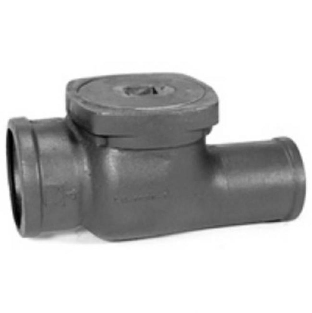 CI Flapper Type Backwater Valve & 8'' HS