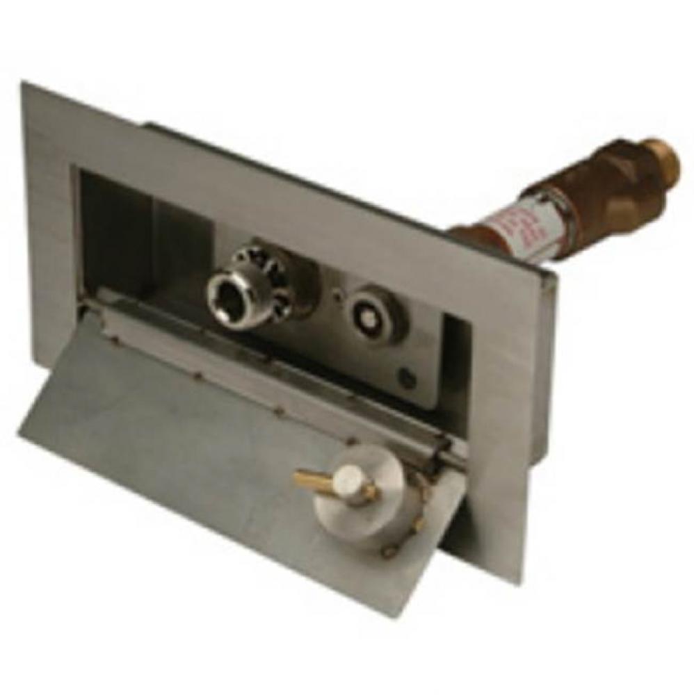 Z1320XL-EZ-CL, Encased Cyl. Lock Masonry Box Lead-Free Wall Hydrant, 6'' Wall