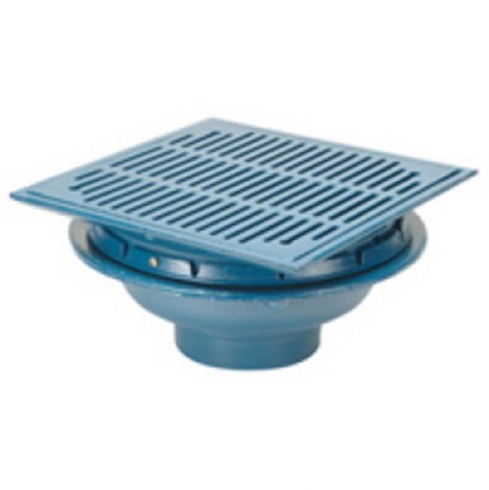 14'' Sq Prom Deck Drain - Ductile Grate
