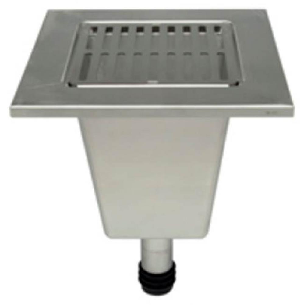 Z1902-Type 304 SS Replacement Liner for 4'' Outlet w/ Three-Quarter Grate