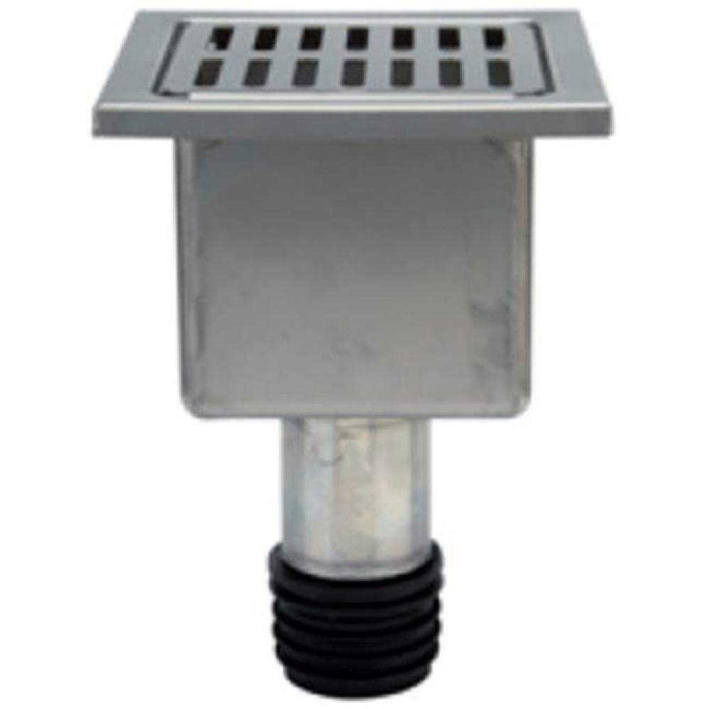 Z1910-Type 304 SS Replacement Liner for 2'' Outlet w/ Full Grate