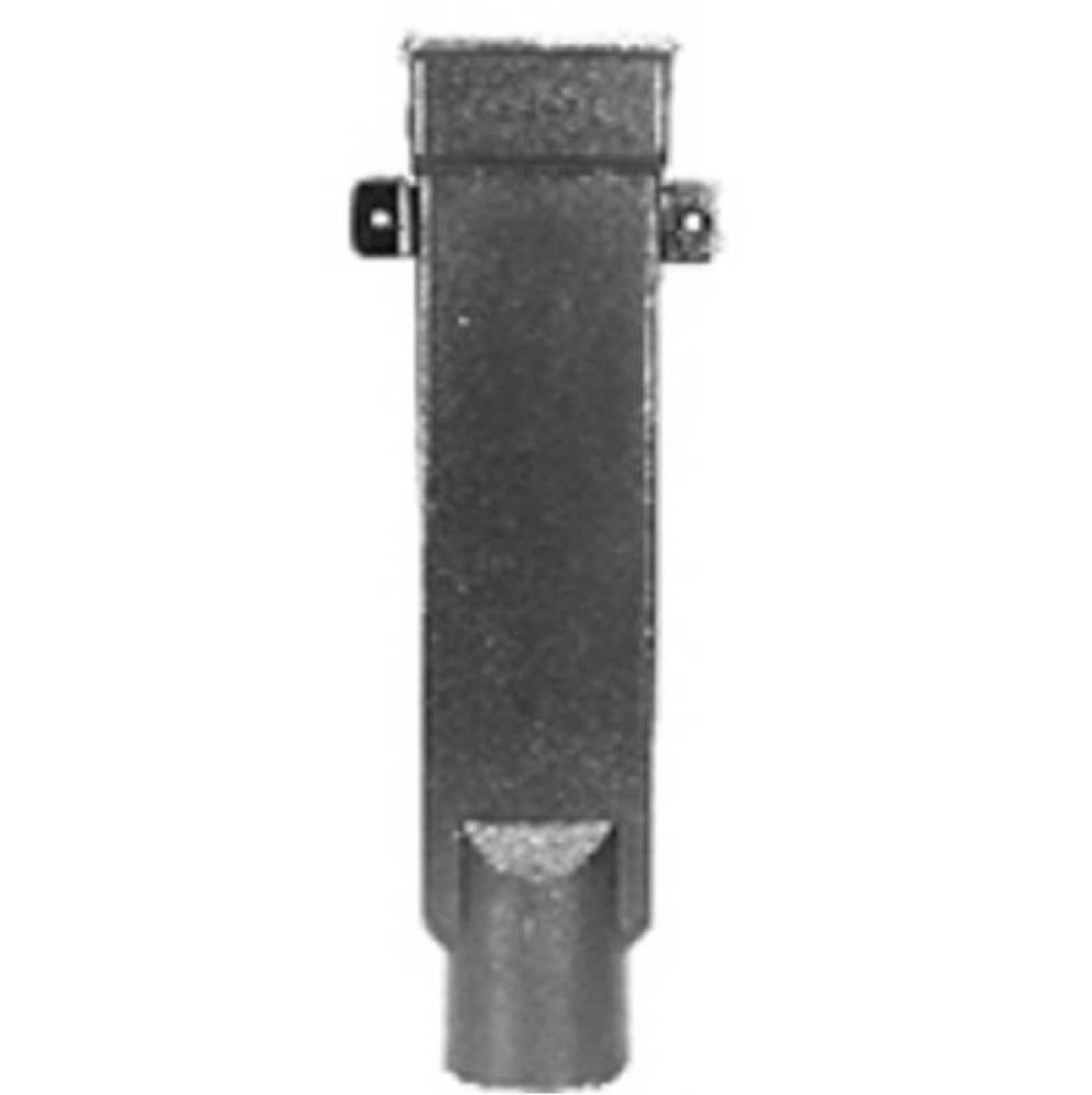 4X3X24 Downspout Boot w/ Cleanout Access & Plug
