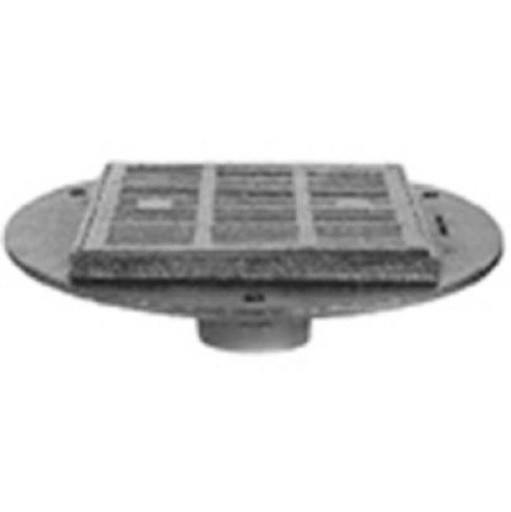 16'' Sq Top Heavy Duty Parking Deck Drain-VP