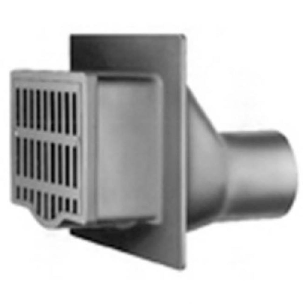 Vertical Wall Drain w/ BWV & 4'' NH Outlet