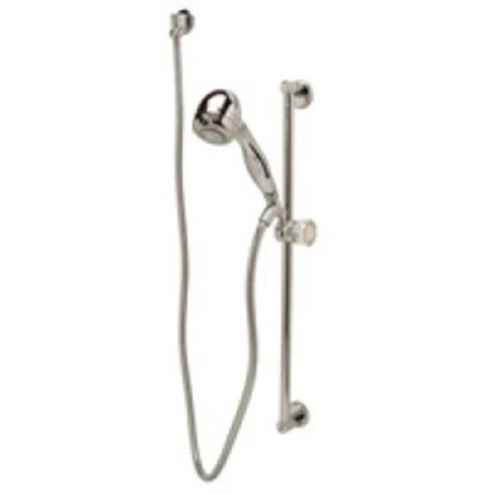 2.0 Handwall, 60''Vinyl/Nylon Hose,Elbow & Flange, 24'' Slide