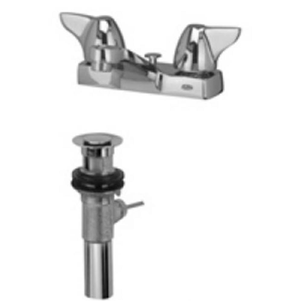 -XL FAUCET (NSF), 4'' CENTERSET INT SPOUT, '1' ,-3 HANDLES 3M