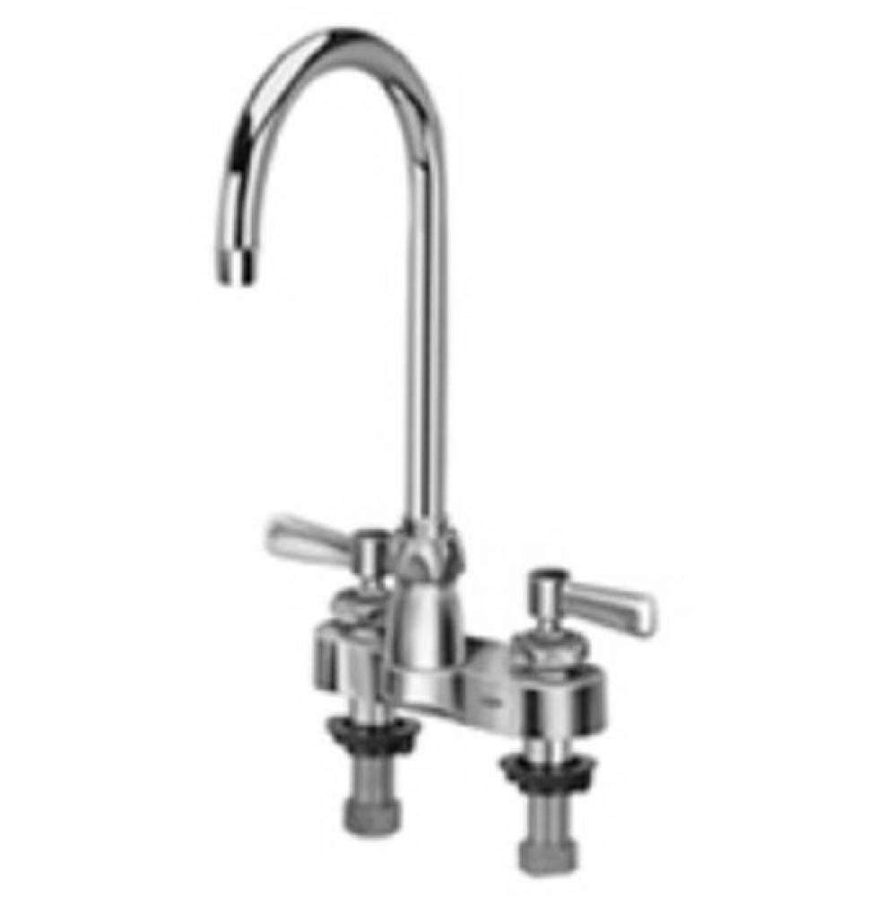 -XL CENTERSET FAUCET W/ 5-3/8'' GOOSENECK & LEVER HANDLES 'FC1.0'