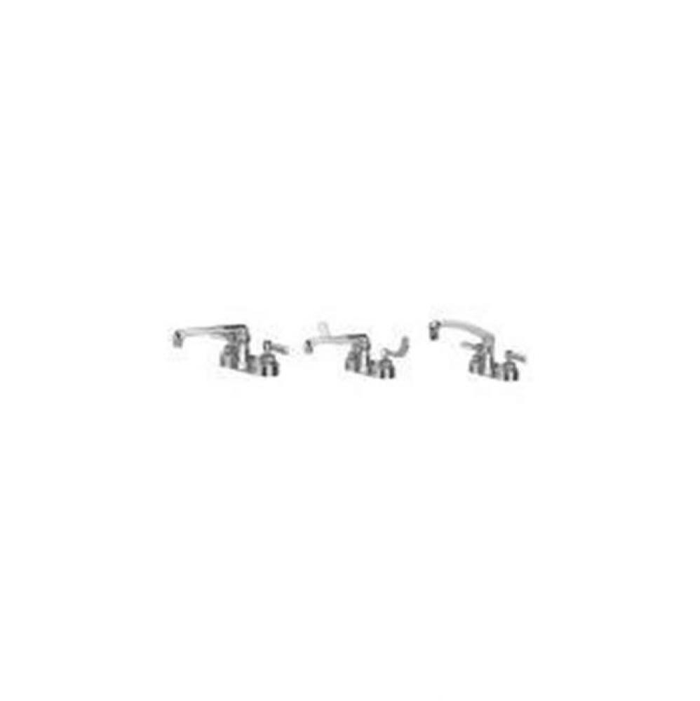 -XL Centerset Faucet w/ 8'' Cast Spout & 3''Dia Four Arm H
