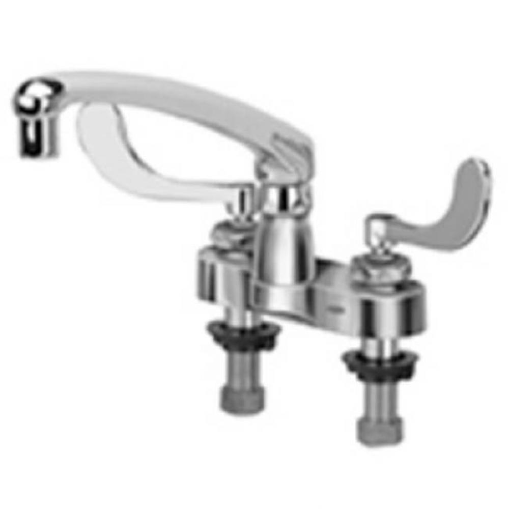 -XL CENTERSET FAUCET W/8''CAST SPOUT & 4'' WRIST BLADE HANDLES