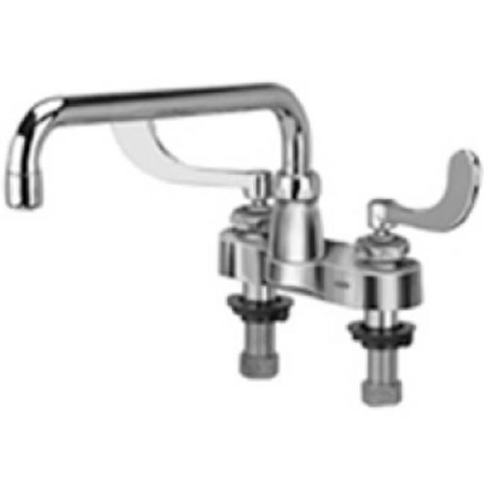 -XL CENTERSET FAUCET W/12'' TUBLAR SPOUT & 4''WRIST BLADE HAND