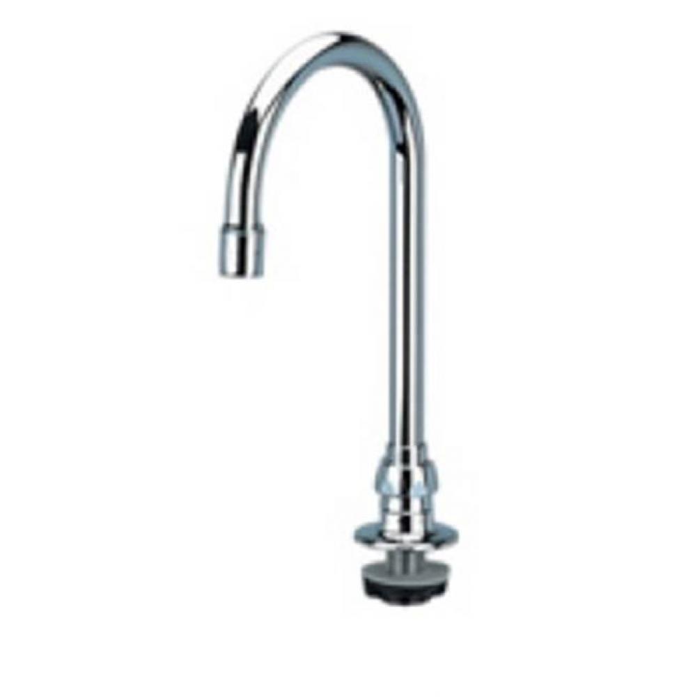 DECK MOUNTED FAUCET (XL); 5-3/8'' GOOSENECK SPOUT '7F'