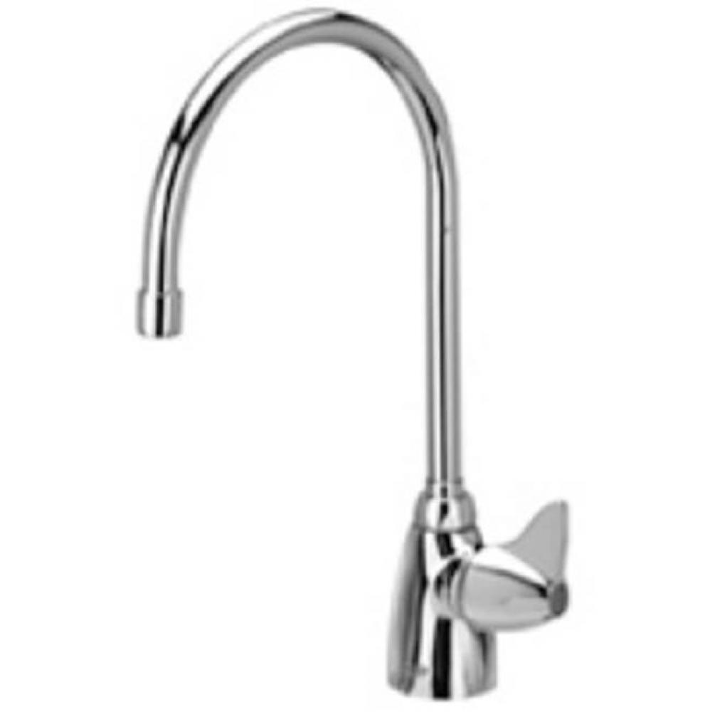 FAUCET (XL), SINGLE LAB, 8'' GOOSENECK W/2'' DOME HANDLES