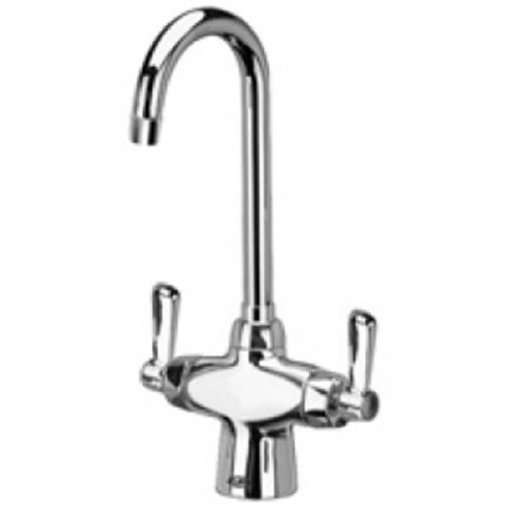 FAUCET (XL), DUAL  W/ 3-1/2'' GOOSENECK & LEVER HANDLE w/22F