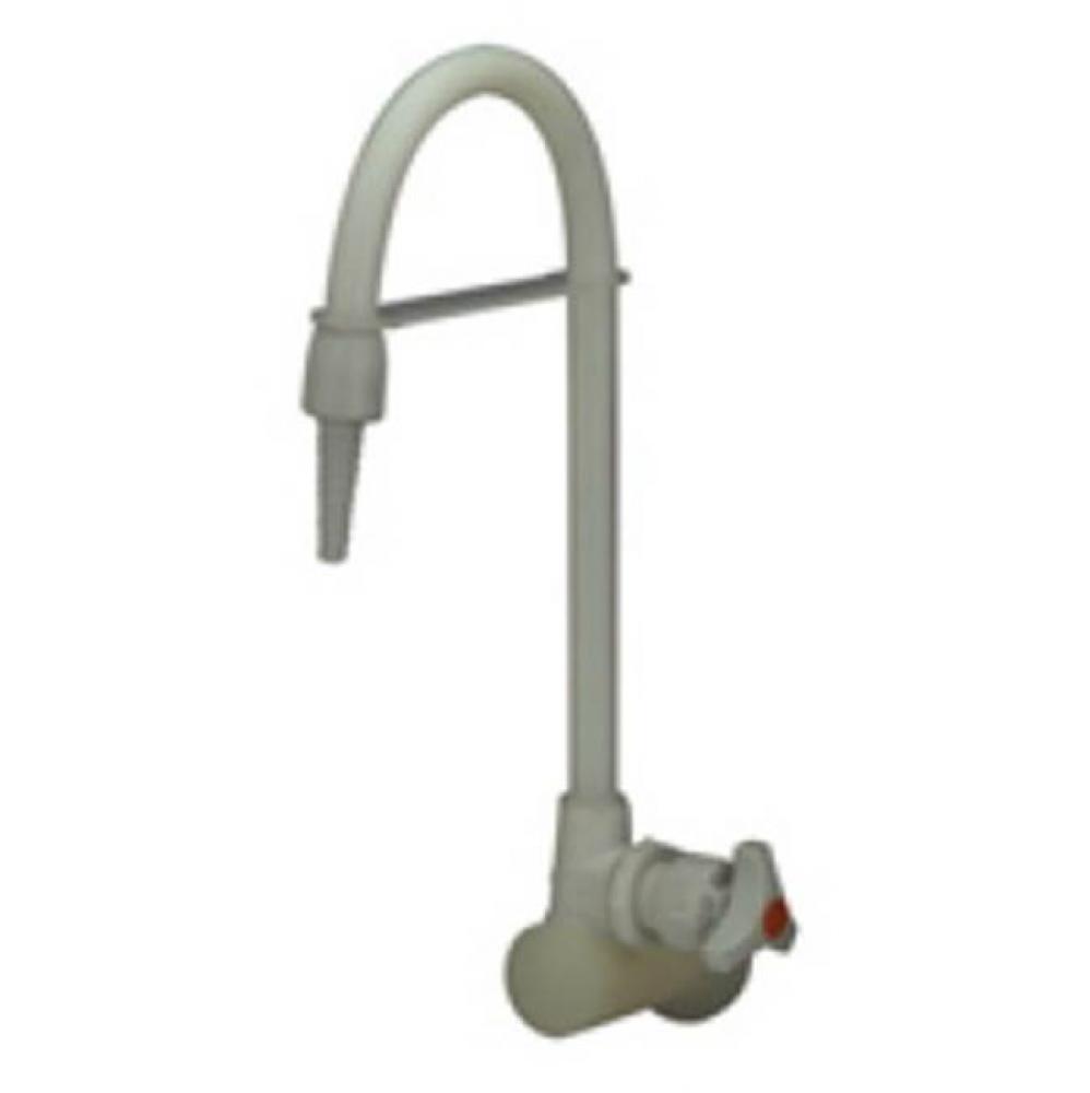 LABORATORY FAUCET, POLYPROPYLENE, WALL MOUNTED
