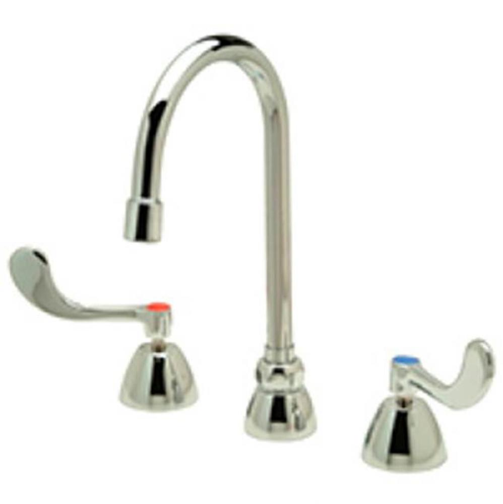 -XL FAUCET, WIDESPREAD FLEX HOSE, ''B'', ''4'' LEAD FREE &