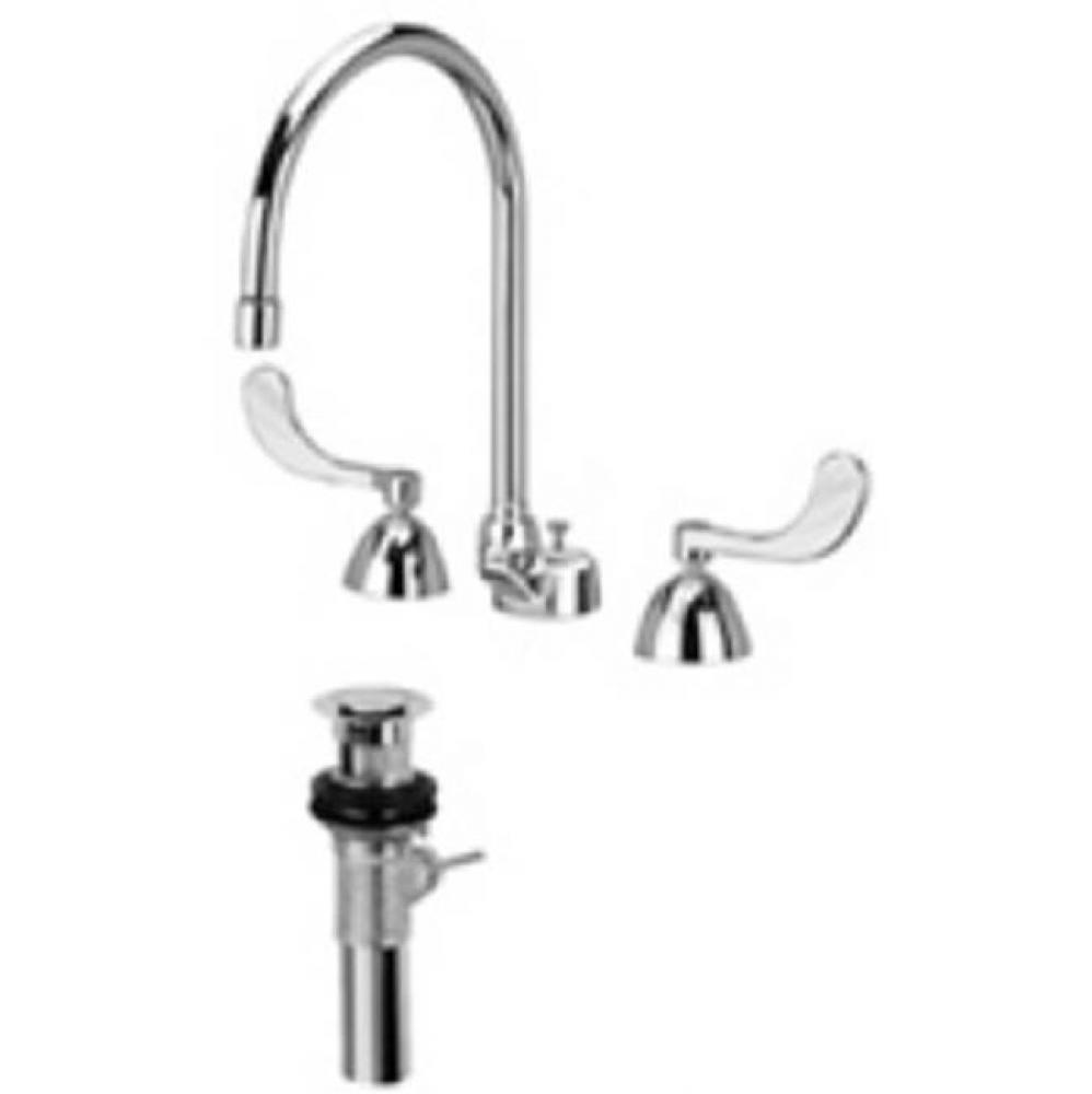 -XL FAUCET, WIDESPREAD FLEX HOSE, 'C', '4' 'P' LEAD FREE 'P&apo