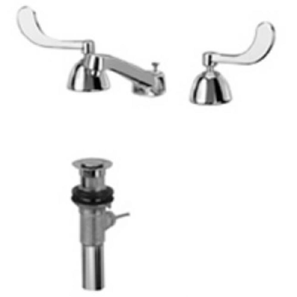 -XL FAUCET, LOW PROFILE WIDESPREAD, 'R', '4' 'P' LEAD FREE