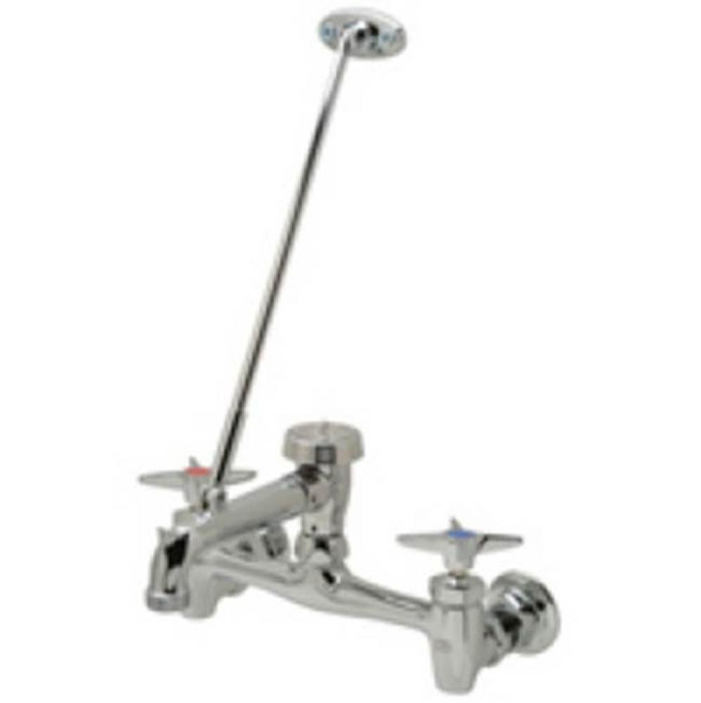 SERVICE SINK FAUCET W/'M' SPOUT. 2 FOUR ARM HANDLE' 'CS'