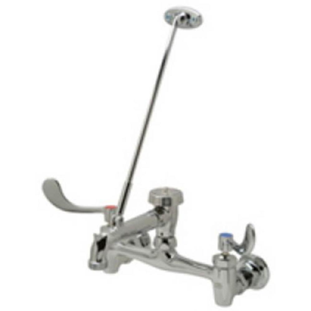 Serv Sink Fct w/6''VB Spt LeverHdls,Pail Hook,3/4'' Hose End