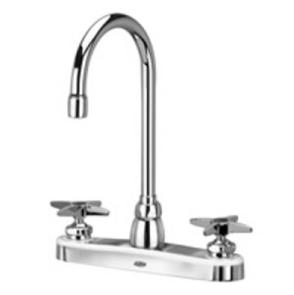 AquaSpec® kitchen sink faucet with 5-3/8'' gooseneck and cross handles