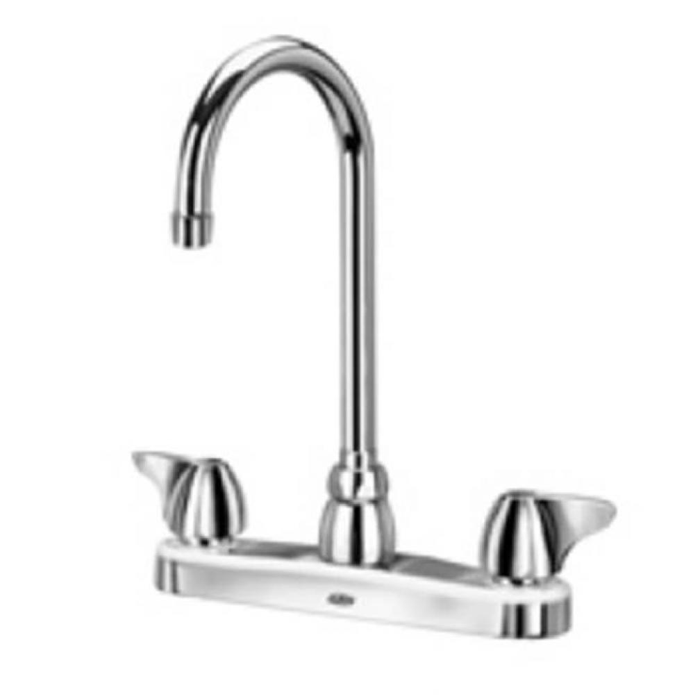 -XL FAUCET, 8'' KITCHEN 5 3/8'' GOOSENECK SPOUT, DOME HAN LD ''3F&ap