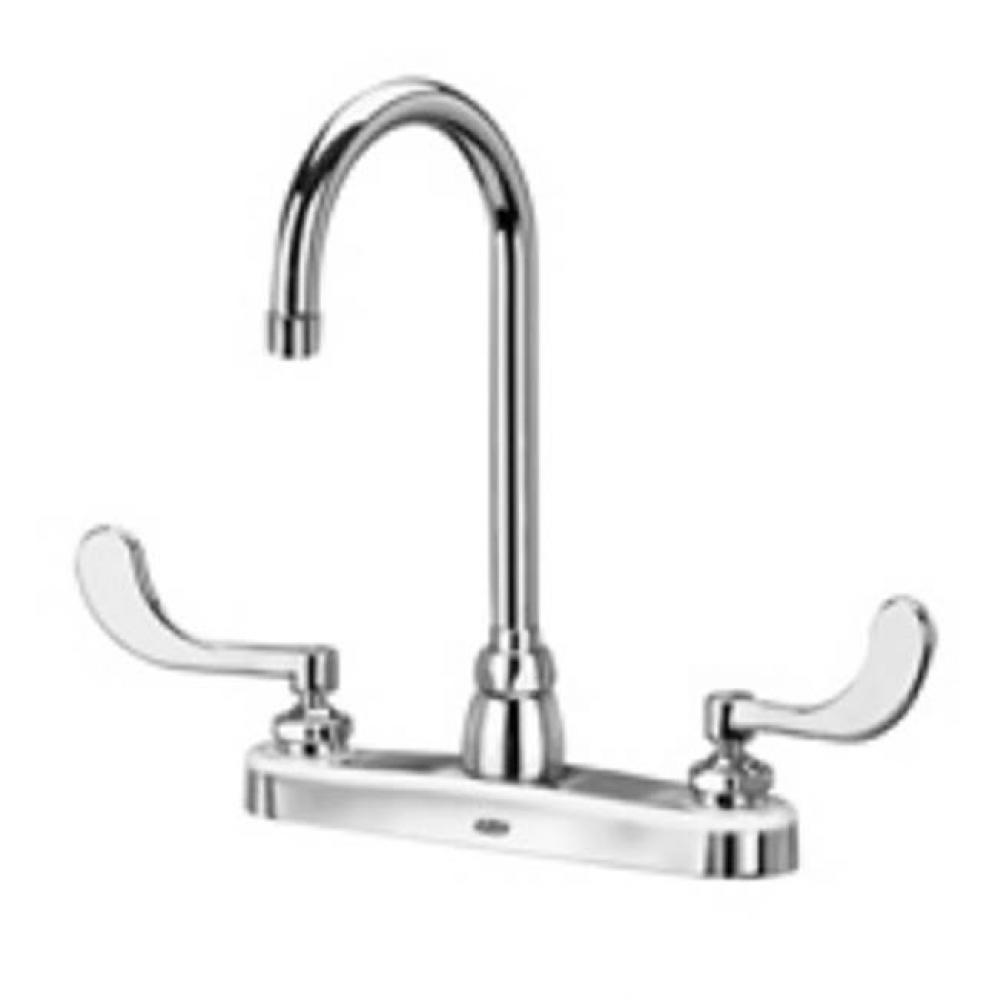 -XL FAUCET, 8'' KITCHEN 5 3/8'' GOOSENECK, WRIST BLADE HANDLES ''HS&