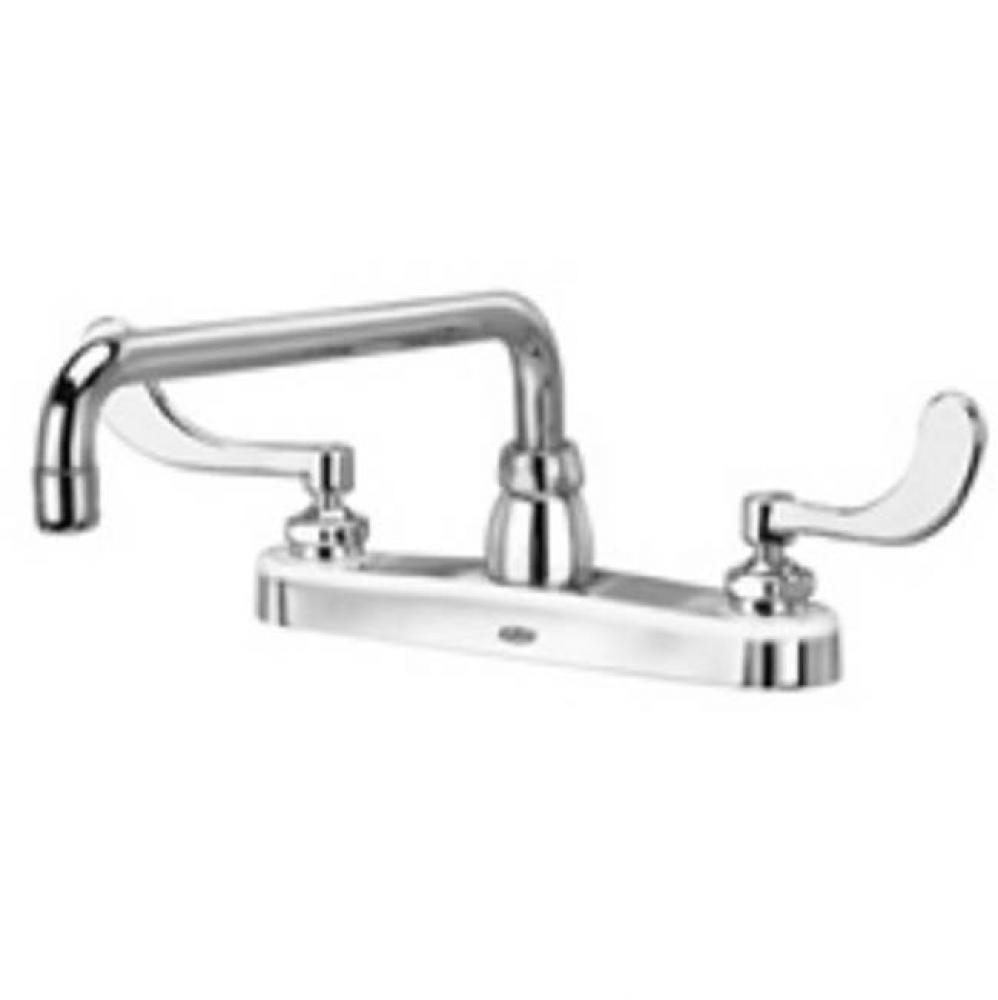 AquaSpec® kitchen sink faucet with 12'' tubular spout and 4'' wrist blade