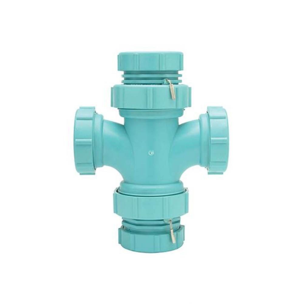 Z9A-TT-112-S PP 1-1/2'' FR Dbl Sanitary Tee Assy w/ Stb-Lck Seal P.N. 628560026-S