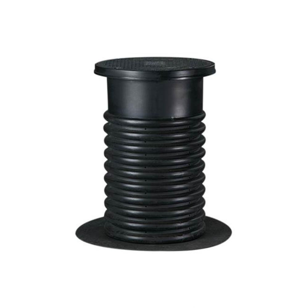 ZF110 Adjustable HDPE Green Roof Box 48'' Tall w/ Perforated Black Cover