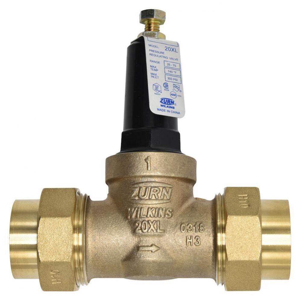1'' 20XL PRV 25-75 PSI Double Union FNPT x FNPT Lead Free
