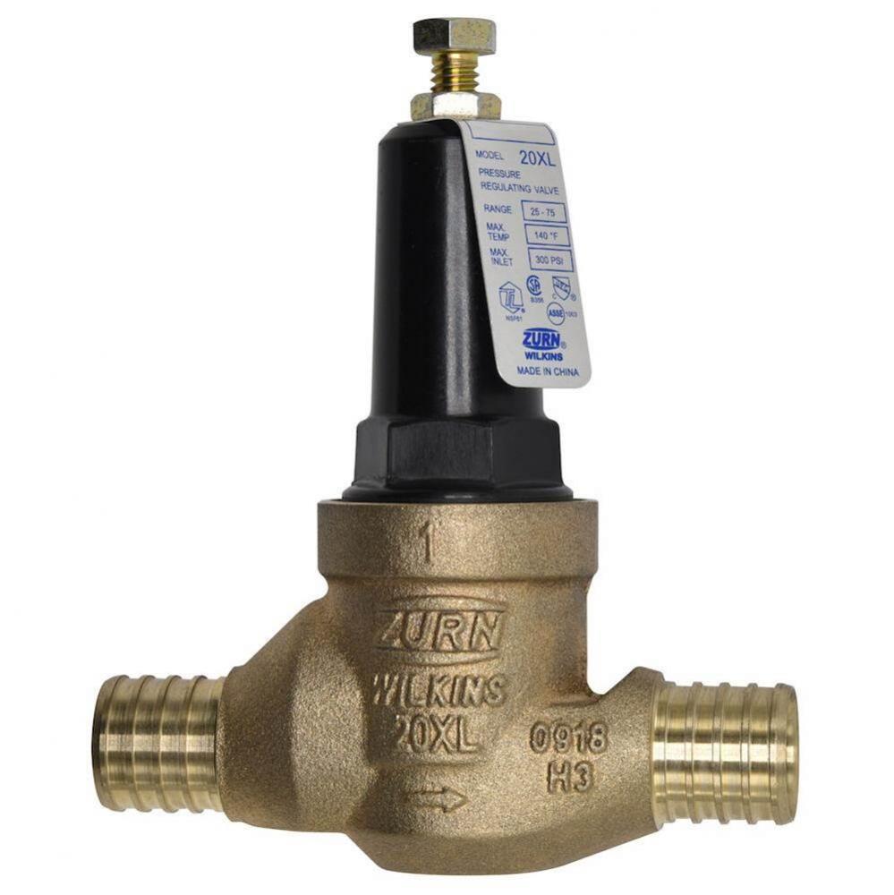 1'' 20XL PRV 25-75 PSI Integral Crimp PEX x Crimp PEX Lead Free