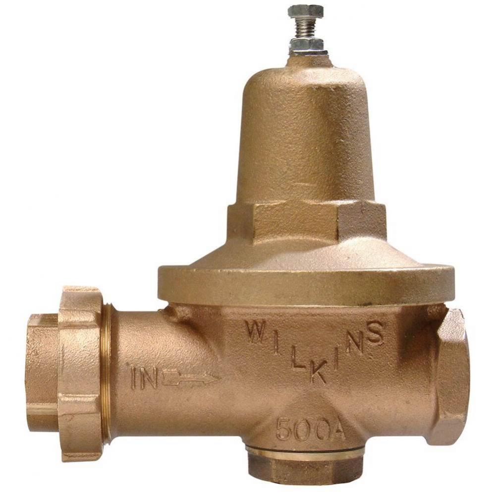 Pressure Reducing Valve, Lead-Free, FNPT Union x FNPT, Gauge