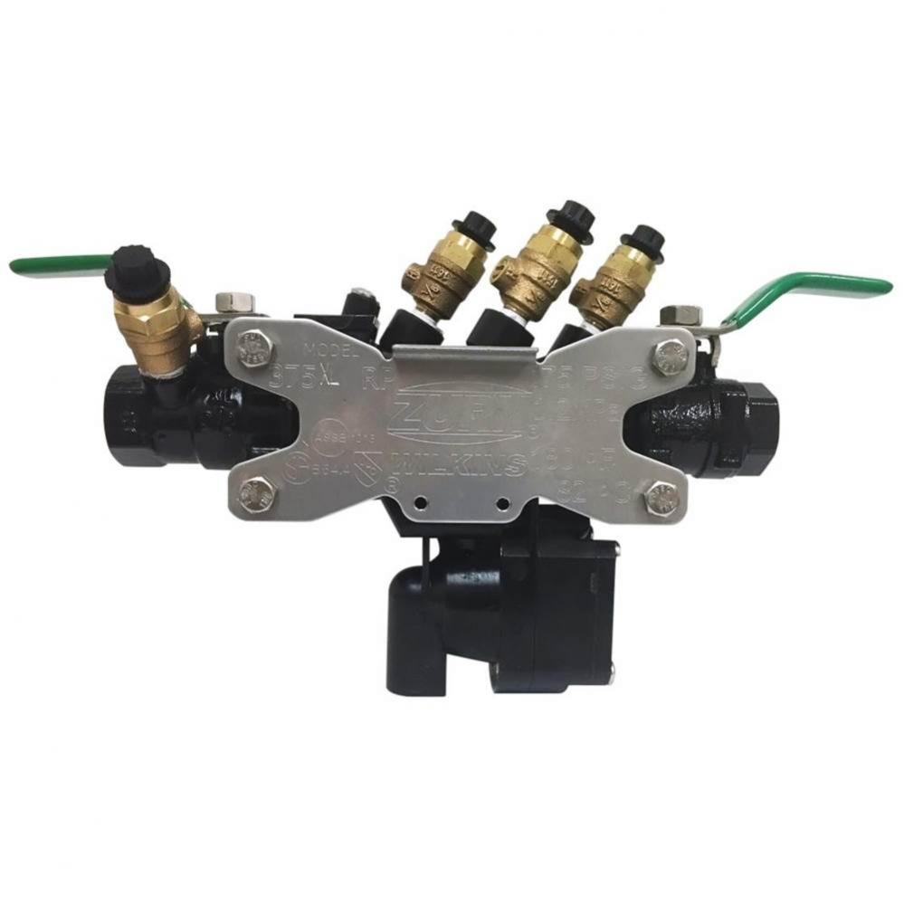 Reduced Pressure Principle Assy, Lead-Free, Composite Vessel, FNPT x FNPT, Black Anti-Theft Coatin