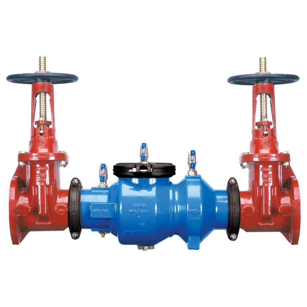 Double Check Valve, Lead-Free, Grooved Body, Flanged OSY x Flanged OSY