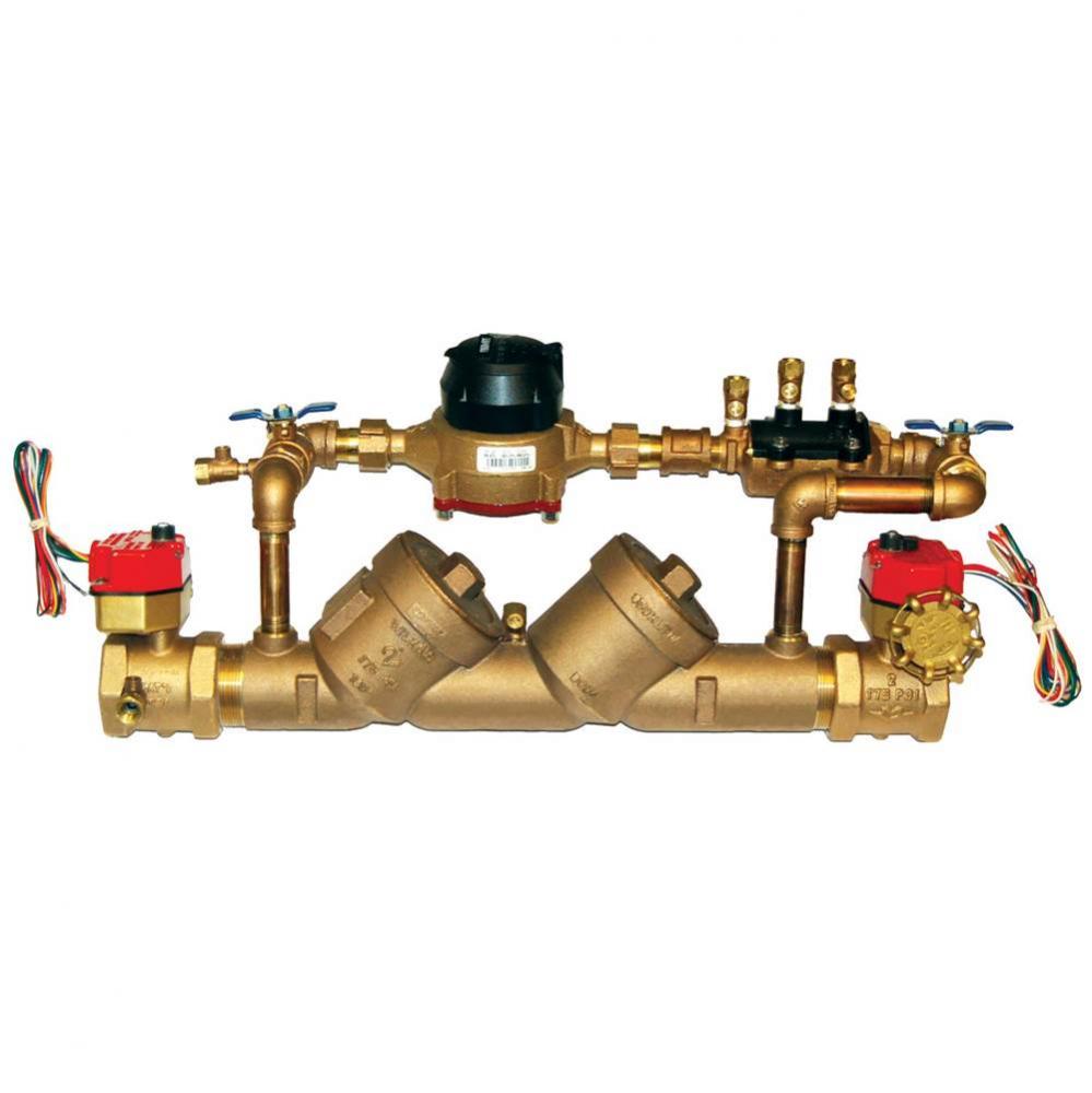 Double Check Detector Assy, FNPT BF x FNPT BF, Supervisory Switches