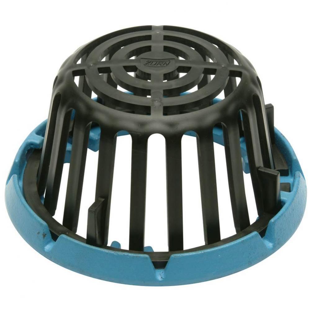 Roof Poly-Dome & Cast Iron Gravel Guard w/ Hardware Bag