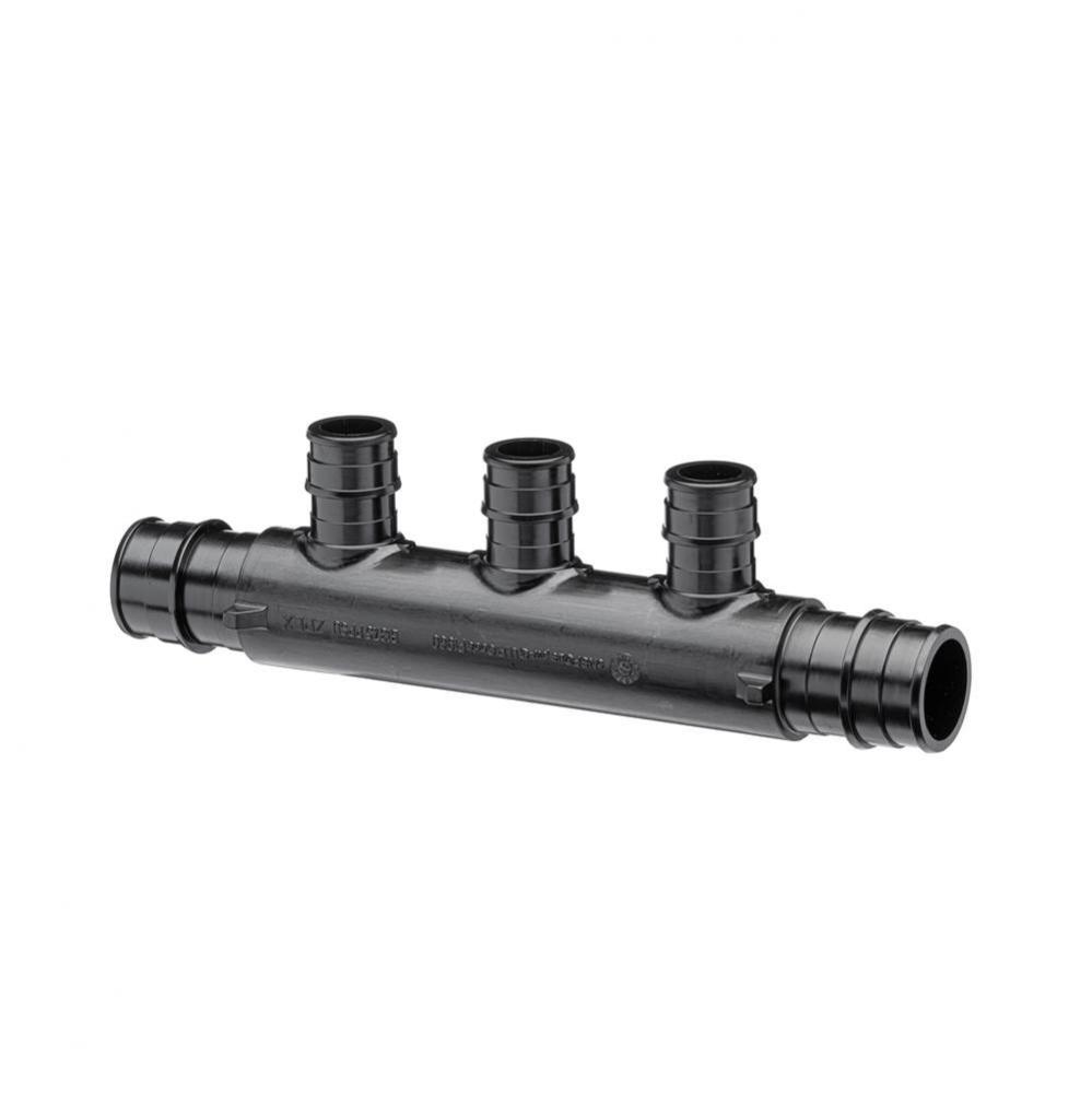 F1960 Expansion CR MultiPort Tee - Flow-Thru EX PEX Mains 3/4'' x 3/4'', (3) 1