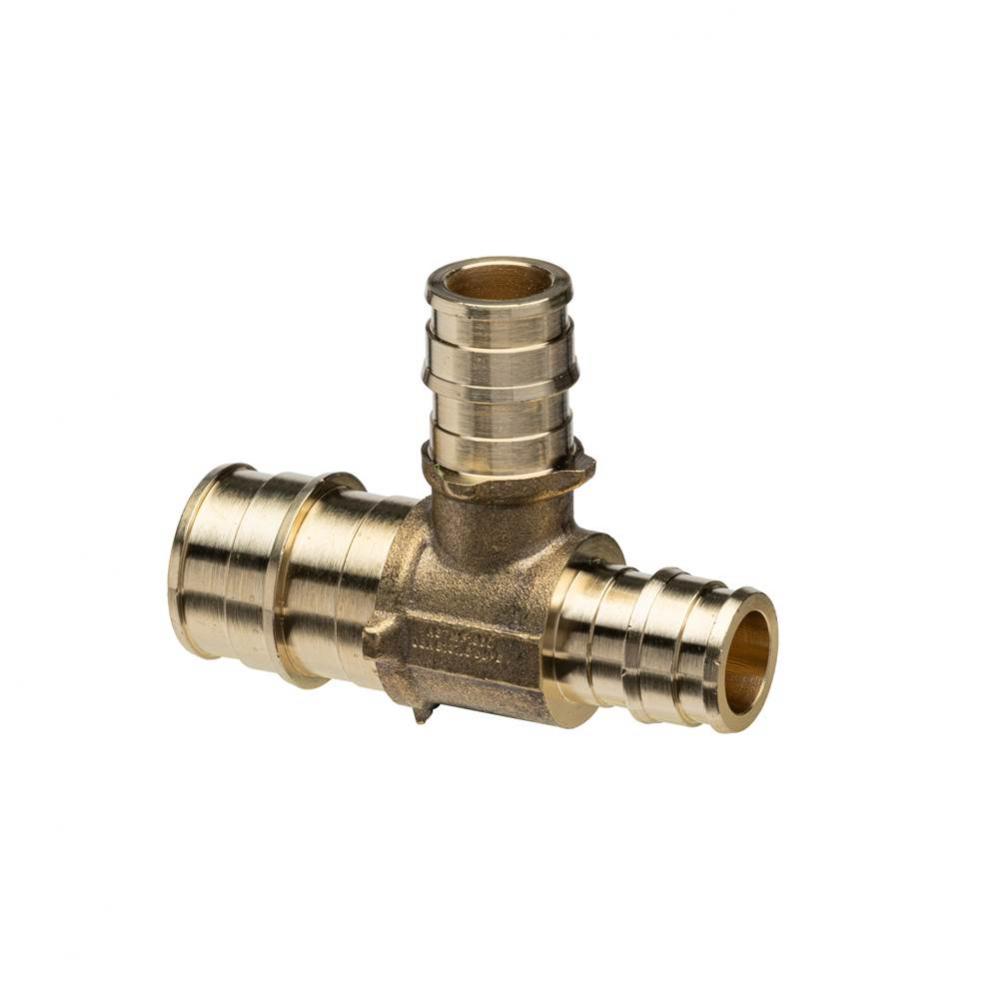 F1960 Expansion XL Brass TEE  - 3/4'' EX PEX x 1/2'' EX PEX x 1/2''