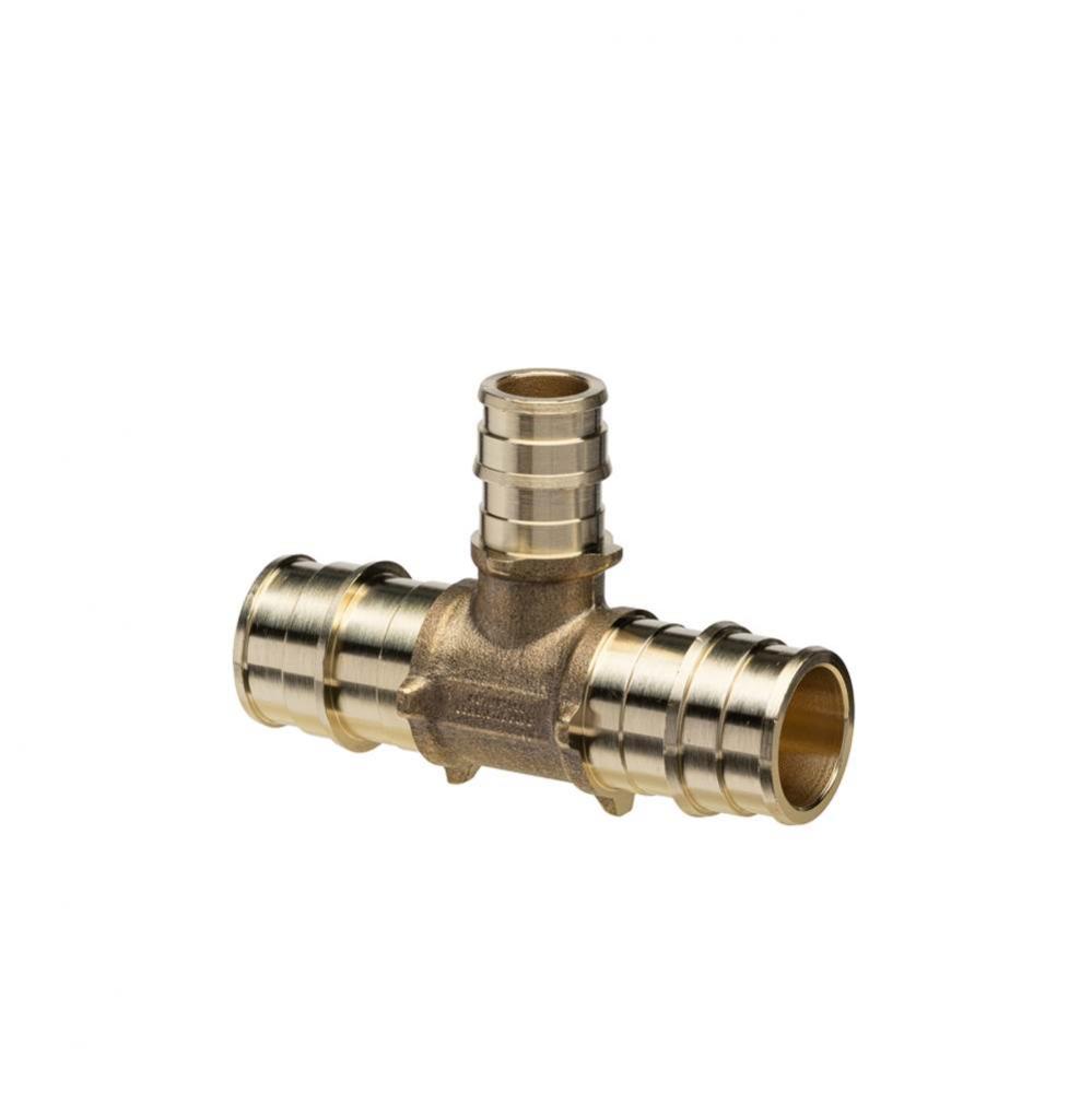 F1960 Expansion XL Brass TEE  - 3/4'' EX PEX x 3/4'' EX PEX x 1/2''