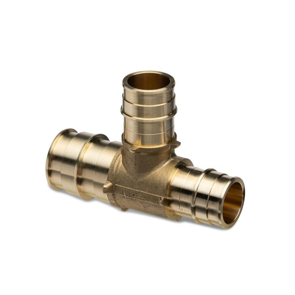 F1960 Expansion XL Brass TEE  - 1-1/4'' EX PEX x 1'' EX PEX x 1'' EX
