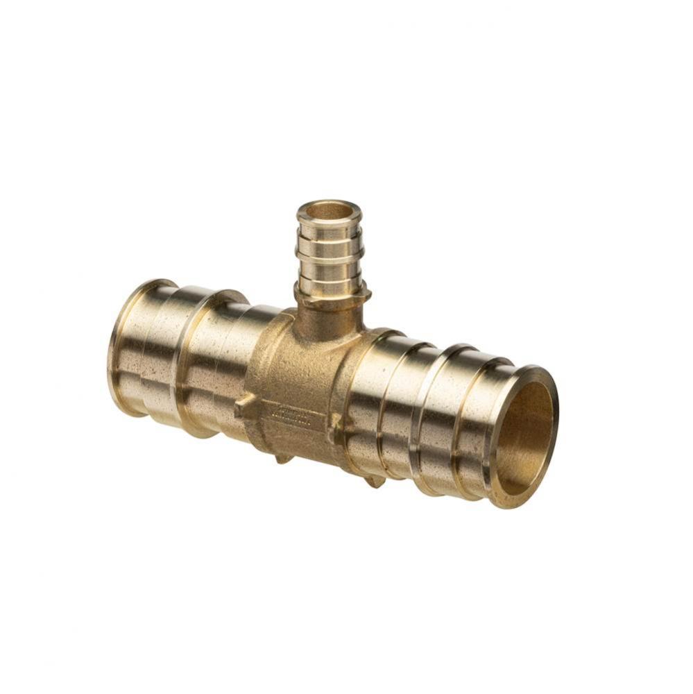 F1960 Expansion XL Brass TEE  - 1-1/4'' EX PEX x 1-1/4'' EX PEX x 1/2'&ap